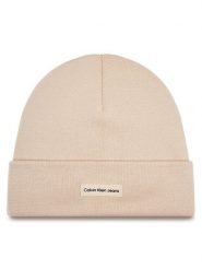 Calvin Klein Jeans Czapka Inst Patch Beanie K60K612322 Różowy. Czerwone czapki zimowe Calvin Klein Jeans, bez wzorów, z jeansu. Za 199.99 zł.