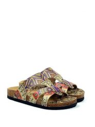 Calceo Klapki ze wzorem rozmiar: 35. Klapki Calceo, bez wzorów, z materiału, klasyczne, z otwartym noskiem, bez obcasa, bez zapięcia. Za 113.90 zł.