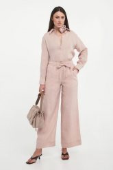 Spodnie damskie lniane Uomo MARELLA SPORT. Spodnie sportowe Marella, bez wzorów. Za 829.00 zł.