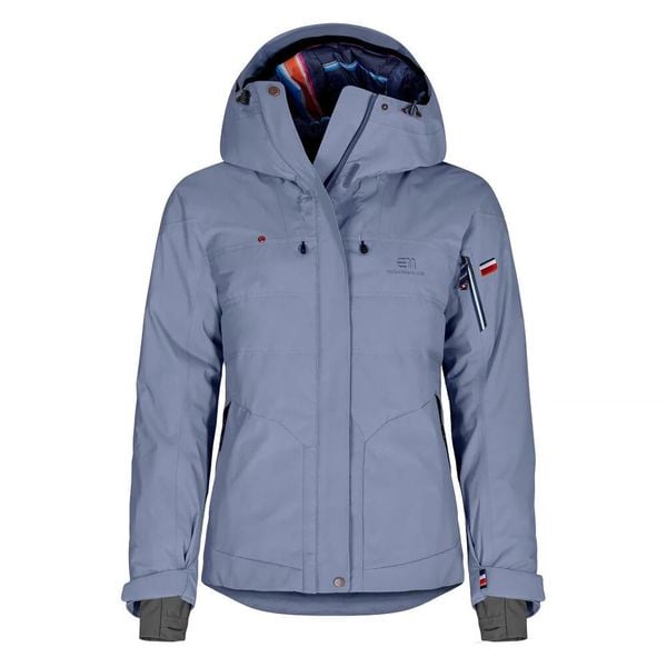 Damska ocieplana kurtka narciarska Elevenate St Moritz. Niebieskie kurtki narciarskie ELEVENATE, na zimę, bez wzorów, bez kaptura, narciarskie. W wyprzedaży za 2,763.50 zł.