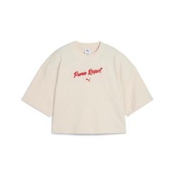 Puma Koszulka Premium Ess Oversized Graphic 62977687. Brązowe t-shirty sportowe Puma, m, bez wzorów, bez ramiączek. Za 97.99 zł.