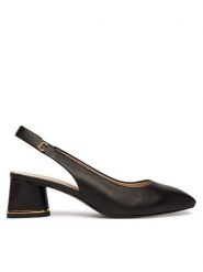 Coccinelle Czółenka C-Everyday E4 U1L 21 02 01 Czarny. Czarne czółenka Coccinelle, bez wzorów, ze skóry, bez obcasa, bez zapięcia. Za 949.99 zł.