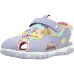 Sandały GARVALIN 262716G Fioletowy. Fioletowe sandały GARVALIN, bez wzorów, z syntetyku, sportowe, bez obcasa, bez zapięcia. Za 155.99 zł.