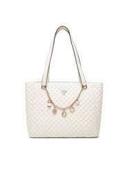 Guess Torebka Everlee HWEG86 79250 Écru. Torebki klasyczne Guess, z aplikacjami, ze skóry, bez dodatków. Za 549.99 zł.