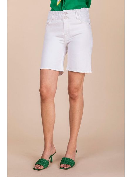 Blue Fire Szorty dżinsowe "Julie" w kolorze białym rozmiar: W26. Białe szorty Blue Fire, bez wzorów, klasyczne. Za 70.24 zł.
