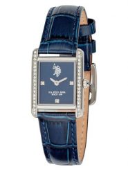 U.S. Polo Assn. Zegarek kwarcowy w kolorze srebrno-granatowym rozmiar: onesize. Niebieskie, analogowe zegarki U.S. Polo Assn., ze stali. Za 261.67 zł.