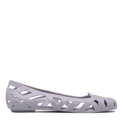 Baleriny Melissa. Fioletowe baleriny Melissa, bez wzorów, bez obcasa, bez zapięcia. Za 219.99 zł.