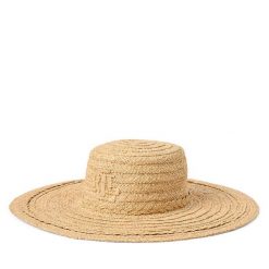 Kapelusz LAUREN RALPH LAUREN. Brązowe kapelusze Lauren Ralph Lauren, bez wzorów. Za 389.99 zł.
