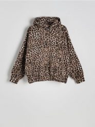 Bluza w zwierzęcy wzór - wielobarwny. Bluzy Reserved, l, bez wzorów, z bawełny, bez kaptura. Za 119.99 zł.