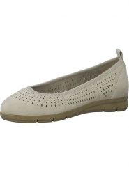 Tamaris Skórzane baleriny w kolorze beżowym rozmiar: 41. Brązowe baleriny Tamaris, bez wzorów, bez obcasa, bez zapięcia. Za 130.50 zł.