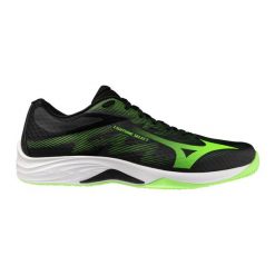Buty halowe Mizuno Lightning Select. Czarne buty do biegania Mizuno, bez wzorów, z materiału, bez zapięcia, do biegania. Za 269.99 zł.