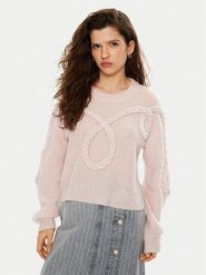 Munthe Sweter Sakira 244160724472 Różowy Relaxed Fit. Czerwone swetry Munthe, bez wzorów, z syntetyku, bez ramiączek. Za 849.99 zł.
