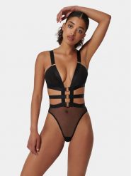 Bluebella Body Trinity 42267 Czarny. Czarne body i gorsety BlueBella, bez wzorów, z syntetyku, bez ramiączek. Za 319.99 zł.