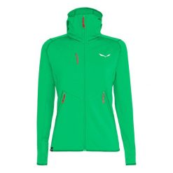 Damska kurtka hybrydowa z kapturem Salewa Agner. Zielone kurtki przejściowe sportowe Salewa, m, bez wzorów, z polaru, z kapturem, trekkingowe. Za 448.60 zł.