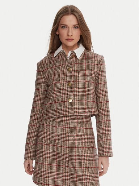 Tommy Hilfiger Marynarka WW0WW46752 Beżowy Regular Fit. Brązowe marynarki i żakiety Tommy Hilfiger, bez wzorów, z syntetyku, bez ramiączek. Za 919.00 zł.