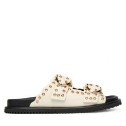 Klapki Blauer. Klapki Blauer, bez wzorów, bez obcasa, bez zapięcia. Za 559.99 zł.