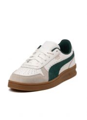 Buty PUMA Indoor Cuir Blanc. Białe buty treningowe Puma, na wiosnę, bez wzorów, z gumy, bez zapięcia. Za 381.60 zł.