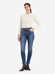 Levi´s Dżinsy "724" - Skinny fit - w kolorze niebieskim rozmiar: W28/L32. Niebieskie jeansy l, z aplikacjami, klasyczne, z podwyższonym stanem. Za 178.37 zł.