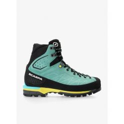 Buty do raków półautomatycznych damskie Scarpa Zodiac Tech GTX. Niebieskie trekkingi Scarpa, bez wzorów, bez zapięcia, trekkingowe. Za 1,054.19 zł.
