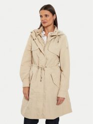 Guess Parka W4YL24 WGAW2 Beżowy Regular Fit. Brązowe płaszcze Guess, m, z aplikacjami, z syntetyku, bez kaptura. Za 659.99 zł.