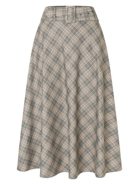 More & More Spódnica w kolorze beżowo-szarym rozmiar: 32. Brązowe spódnice More & More, bez wzorów, z tkaniny, midi, rozkloszowane. Za 130.99 zł.