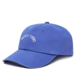 Czapka z daszkiem Roxy. Niebieskie czapki z daszkiem Roxy, bez wzorów. Za 139.99 zł.