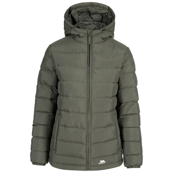 Elegancka Kurtka Damska. Szare kurtki Trespass, xl, bez wzorów, z materiału, eleganckie, z kapturem. Za 188.99 zł.