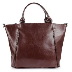 Torebka skórzana damska kuferek DAN-A T208A koniakowa. Torebki klasyczne DAN-A, bez wzorów, ze skóry, bez dodatków. Za 329.99 zł.