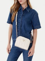 Guess Torebka Aldina HWGG96 63140 Biały. Białe listonoszki Guess, z aplikacjami, ze skóry, bez dodatków. Za 309.99 zł.