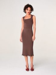 Rodier Spódnica w kolorze brązowym rozmiar: M. Brązowe spódnice Rodier, na co dzień, m, bez wzorów, midi, proste. Za 339.99 zł.