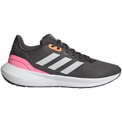 Buty adidas Runfalcon 3 HP7564 szare. Szare buty do biegania bez wzorów, z gumy, bez zapięcia, do biegania. Za 357.94 zł.