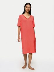 Triumph Koszula nocna Timeless Sensuality 10222628 Koralowy Relaxed Fit. Pomarańczowe koszule nocne Triumph, bez wzorów, z lyocellu, bez ramiączek. Za 145.53 zł.