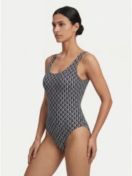 Calvin Klein Swimwear Strój kąpielowy LV00Q61205 Czarny. Czarne stroje jednoczęściowe Calvin Klein Swimwear, bez wzorów, z syntetyku. Za 369.99 zł.