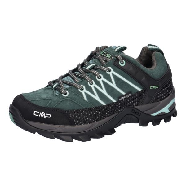 Buty trekkingowe damskie CMP Rigel Low Wp trek. Zielone buty trekkingowe CMP, bez zapięcia. Za 379.99 zł.