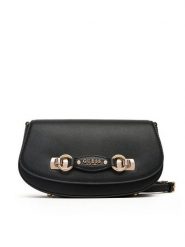 Guess Torebka Mimina HWBG80 15200 Czarny. Czarne listonoszki Guess, z aplikacjami, ze skóry, bez dodatków. Za 449.99 zł.