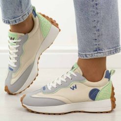 Multi półbuty damskie w sporowym stylu Vanhorn 93300. Brązowe buty sportowe lifestyle Vanhorn, na lato, bez wzorów, z dresówki, klasyczne, bez zapięcia. Za 129.00 zł.