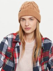 Roxy Czapka Snow Cake ERJHA04310 Brązowy. Brązowe czapki zimowe Roxy, bez wzorów, z materiału. Za 129.99 zł.