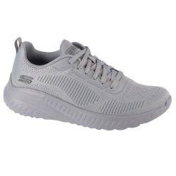 Buty do chodzenia damskie Skechers 117209LTGY. Szare buty sportowe lifestyle Skechers, bez wzorów, z materiału, bez zapięcia, trekkingowe, skechers sport. Za 239.99 zł.