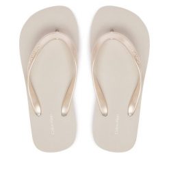 Japonki Calvin Klein. Szare japonki Calvin Klein, bez wzorów. Za 149.99 zł.