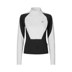 Kurtka do jazdy konnej z długim rękawem dla kobiet Kingsland Vitty. Białe kurtki KINGSLAND, bez wzorów, eleganckie, bez kaptura. Za 409.00 zł.