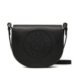 Torebka KARL LAGERFELD. Czarne listonoszki KARL LAGERFELD, bez wzorów, bez dodatków. Za 789.99 zł.