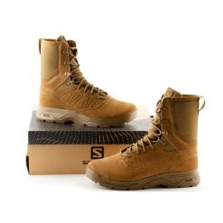 Buty trekkingowe damskie Salomon Guardian CSWP. Brązowe buty trekkingowe Salomon, bez zapięcia. W wyprzedaży za 429.49 zł.