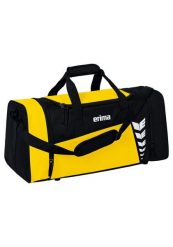 Torba sportowa Erima Six Wings. Czarne torby sportowe Erima, bez wzorów, z poliesteru, na ramię. Za 153.00 zł.