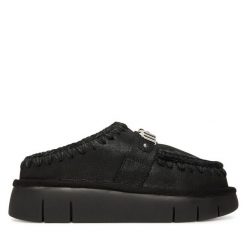 Śniegowce Mou. Czarne śniegowce Mou, bez wzorów, bez zapięcia. Za 1,049.00 zł.