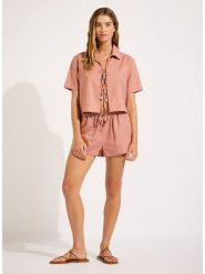 Seafolly Szorty w kolorze szaroróżowym rozmiar: M. Różowe szorty Seafolly, bez wzorów. Za 121.45 zł.
