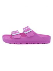 Billowy Klapki w kolorze różowym rozmiar: 39. Różowe klapki Billowy, bez wzorów, klasyczne, z otwartym noskiem, bez obcasa, bez zapięcia. Za 43.68 zł.