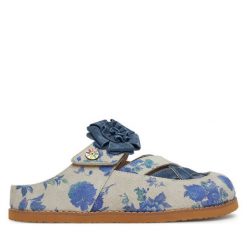 Kapcie Laura Vita. Niebieskie kapcie LAURA VITA, bez wzorów. Za 449.99 zł.