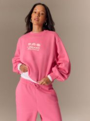 4F Bluza dresowa loose bez kaptura damska - różowa XS. Czerwone bluzy 4f, xs, bez wzorów, z dresówki, bez ramiączek, bez kaptura. W wyprzedaży za 139.99 zł.