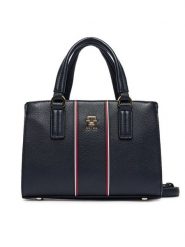 Tommy Hilfiger Torebka Th Daily Mini Tote Corp AW0AW18642 Granatowy. Niebieskie torebki klasyczne Tommy Hilfiger, bez wzorów, ze skóry, bez dodatków. Za 649.99 zł.