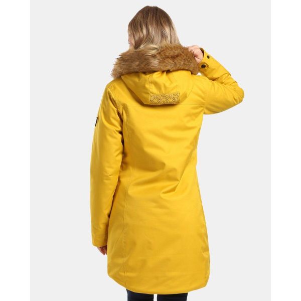 Płaszcz damski Kilpi Peru. Żółte płaszcze Kilpi, l, bez wzorów, bez kaptura. Za 680.25 zł.